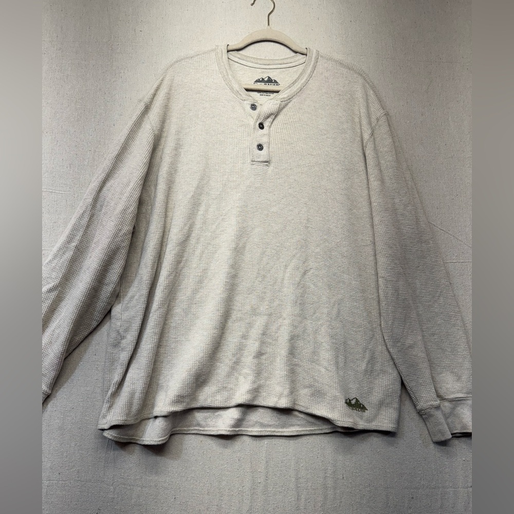 Eddie Bauer Off-White Long Sleeve Henley